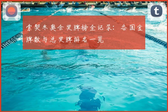 索契冬奥会奖牌榜全记录：各国金牌数与总奖牌排名一览